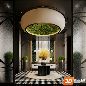 Lobby Decoration Skp Files 